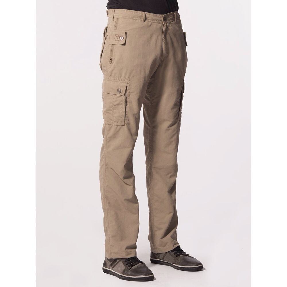 Clothing Arts Cubed Pick-Pocket Proof Adventure Travel Pants Men’s 38x32 Beige